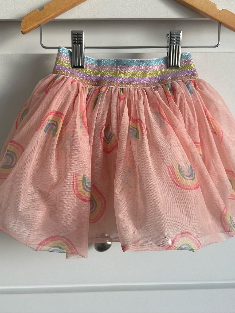 Lola + The Boys 🌈 Rainbow Tulle Skirt Size 2